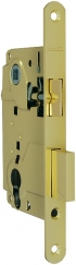 LH 25-50 GP BOX Замок межкомнатный под цилиндр. механизм 1ригель+защёлка (золото) с отв. планкой
