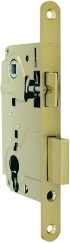 LH 25-50 SG BOX Замок межкомнатный под цилиндр. механизм 1ригель+защёлка (мат золото) с отв. планкой
