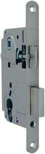 LH 25-50 SN BOX Замок межкомнатный под цилиндровый механизм 1ригель+защёлка (матовый никель) с ответной планкой