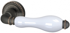 Ручка раздельная Silvia CL 1ABL-18/WP-109 Темная медь/бел фарфор