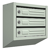 Ящик почтовый вертикальный 3-х секционный с задней стенкой
