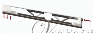 Автопорог- антипорог дверной Venezia 1712/800 мм регулировка 2-ух уровневая