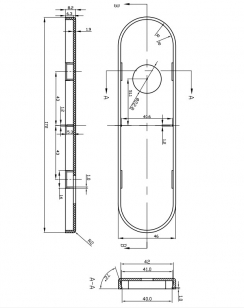 Комплект дверных накладок Apecs DP-O-13-BL (для HP-72.1303-BL)