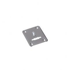 Ключевина для сувальдного ключа DL S03/L PSS (полированная нерж. сталь) прямоугольная 48x62 мм, со шторкой, 1 шт.