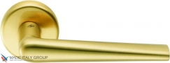 Дверная ручка на круглом основании COLOMBO Robotre CD91RSB-OM матовое золото