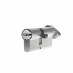 Цилиндр Doorlock V K2300AB N серия Variant, никелированный, 35x35мм, кл/пов. кнопка, 5 перф.ключей