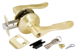 Ручка защелка 6030 SB-E (ключ/фиксатор) матовое золото