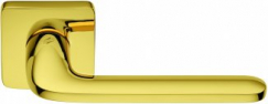 Дверная ручка на квадратном основании COLOMBO Roboquattro S ID51RSB-OL полированная латунь