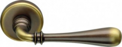 Дверная ручка на круглом основании COLOMBO Ida ID31RSB-BR бронза