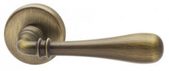 Дверная ручка на круглом основании COLOMBO Ida ID31RSB-OA матовая бронза