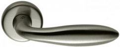 Дверная ручка на круглом основании COLOMBO Mach CD81RSB-NI матовый никель
