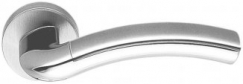 Дверная ручка на круглом основании COLOMBO Milla LC31RSB-CR8 полированный хром / матовый хром