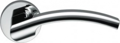 Дверная ручка на круглом основании COLOMBO Olly LC61RSB-CR полированный хром