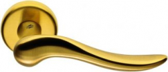 Дверная ручка на круглом основании COLOMBO Peter ID11RSB-OM матовое золото PVD