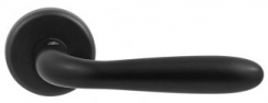 Дверная ручка на круглом основании COLOMBO Robot CD41RSB-NM матовый черный
