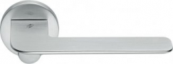 Дверная ручка на круглом основании COLOMBO Slim FF11RSB-CM матовый хром