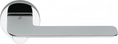 Дверная ручка на круглом основании COLOMBO Slim FF11RSB-CR полированный хром