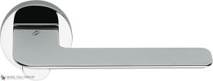 Дверная ручка на круглом основании COLOMBO Slim FF11RSB-CR полированный хром