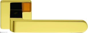 Дверная ручка на квадратном основании COLOMBO Fedra AC11RSB-OL полированная латунь