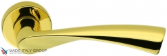 Дверная ручка на круглом основании COLOMBO Flessa CB51RSB-OL полированная латунь