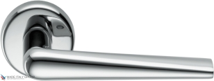 Дверная ручка на круглом основании COLOMBO Robotre CD91RSB-CR полированный хром