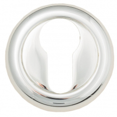 Накладка дверная под цилиндр Venezia CYL-1 D1 натуральное серебро  (2шт.)